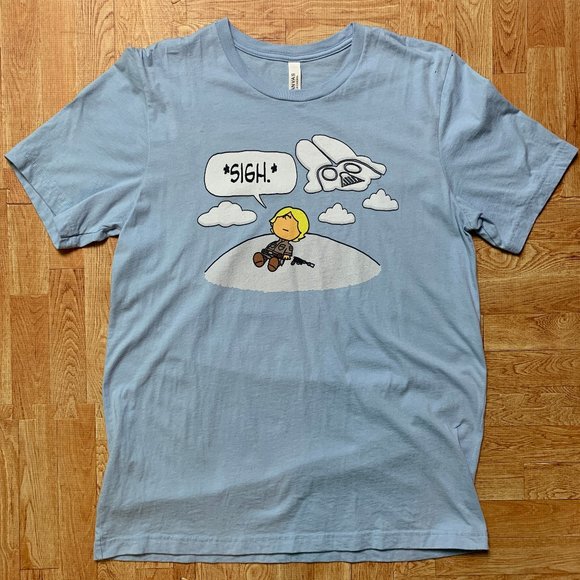 Bella Canvas Other - Star Wars Shirt Mens Size Large Luke Darth Vader Blue Short Sleeve Graphic Tee